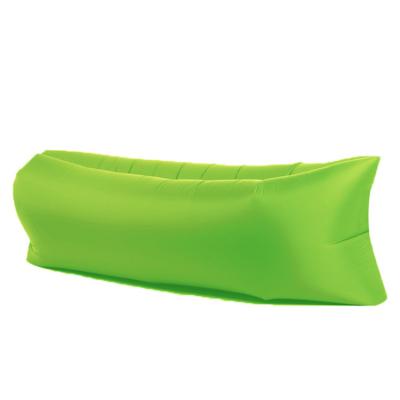 China Popular Outdoor Entertainment YL Regions Green Sofa 190T 240*70cm Air Lounge Configuration Popular Lazy Bag Poly Bag Sofa / Fashion Air Sleeping Bag for sale