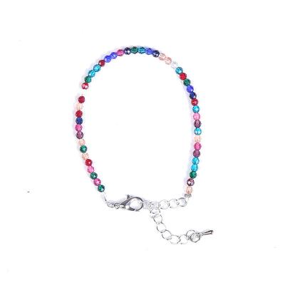 China CLASSIC Colored Natural Stone Faceted Round Beads Bracelet for sale