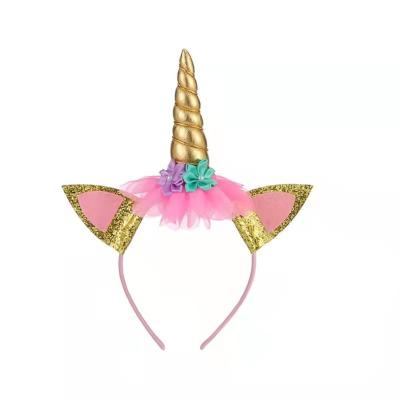 China Japan and Korean Style Birthday Holiday Unicorn Children's Headband Hair Accessories for sale