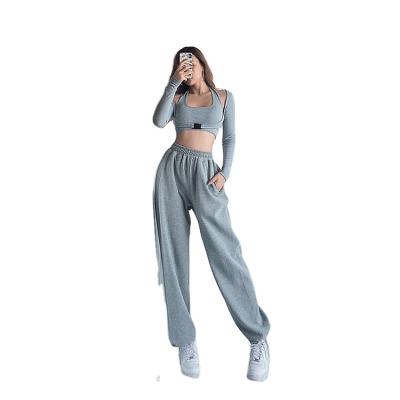 China Breathable High Quality Hot Sale Sport Wear For Women Girl Two Piece Set Clothing 2021 for sale