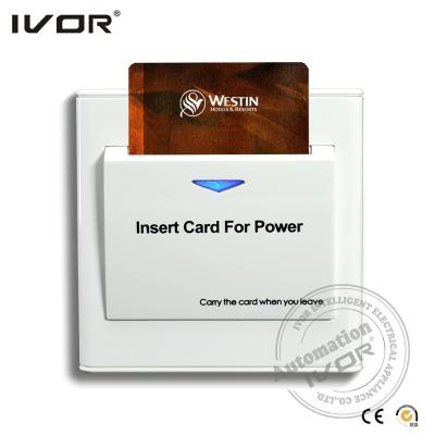 China Insert Card To Room Power 110V 125kHz RF Card Energy Saver Hotel RFID Key Card Guest Room Guest Room Active Electric Power Switch for sale