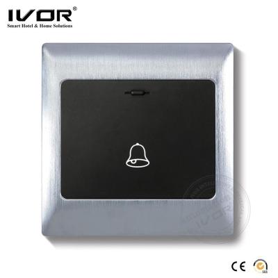 China Metal View Doorbell Push Switch Doorbell Switch Plate Latching Switch Bottom Plate for sale