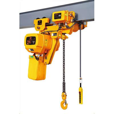 China Hotels 2 Ton 5 Ton Block Wireless Remote Control Price Electric Chain Hoist for sale