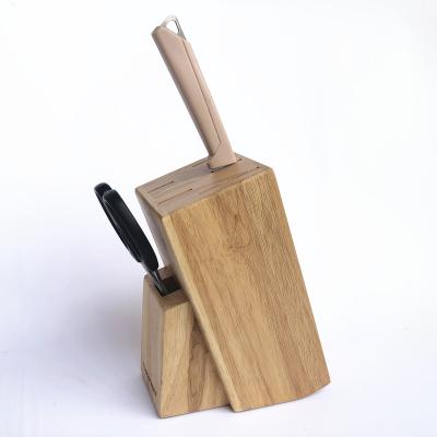 China High Quality Rubber Wood Organizer Knife Block Viable Inventory Promotion Knife Holder for sale