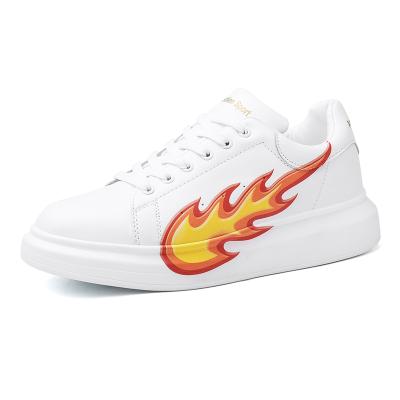 China CUSHIONING Customizable high quality classic sneakers skateboard UV print logo white unisex casual stylish shoes OEM sports boat for sale