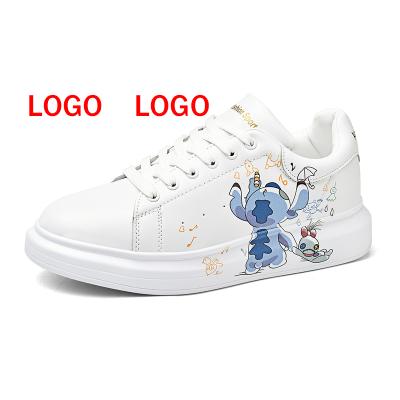 China CUSHIONING Customizable High Quality Classic Sneakers Skateboard LOGO Print Women Sneakers Spring Image Summer Flat Shoes Ship Customized for sale