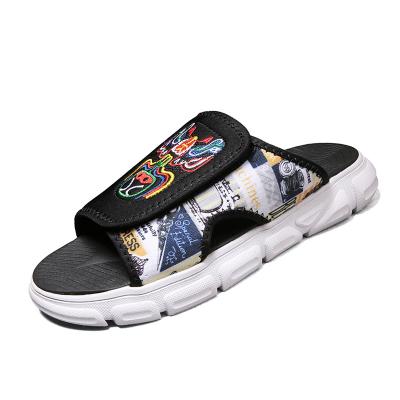 China Flat Men High Flip Flops Beach Sandals Mens Slippers Luxury Sneakers Beach Shoes Outdoor Large Size for sale