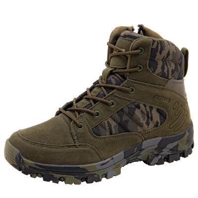 China Fashion Trend Army Hiking Outdoor Walking Boots Hunting Waterproof Climbing Boots Light Weight Shoes Lace-Up Military-Boots for sale