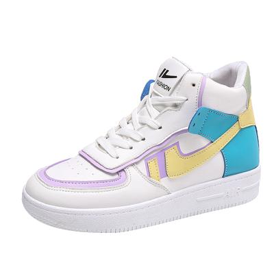 China Fashion Trend Women's Shoes Fashion Sneakers Retro-design High Top Brand New Popular Outdoor Breathable for sale