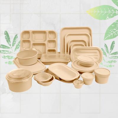 China New Design Biodegradable Takeout Food Paper Box Oval Burger Food Hamburger Pulp Container Two Cell Sugarcane Bagasse Box With Lid for sale