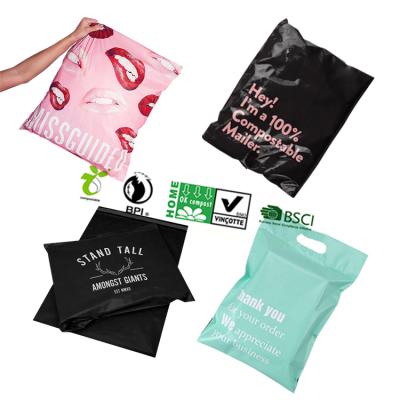 China Eco-Friendly/Tearproof/Strong Adhesive/Perfect Printing Custom Design Black Eco Friendly Compostable Large Parcel To Express Mailing Bags Mailer Poly Mailing Biodegradable Postage Bags for sale