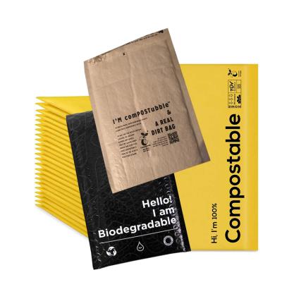 China Strong Adhesive/Shock-resistance/Waterproof/Nice Printing Custom Biodegradable Bubble Mailer Mailer Bags Padded Logo Print Eco Friendly Recycle 100% for sale