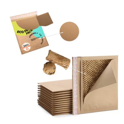 China Strong Adhesive/Shock-resistance/Waterproof/Nice Printing Honeycomb Cushion Messenger Express Mailer Padded Custom Bubble Packaging Eco Mailing Packet Bags Logo Mailing Envelopes of paper for sale