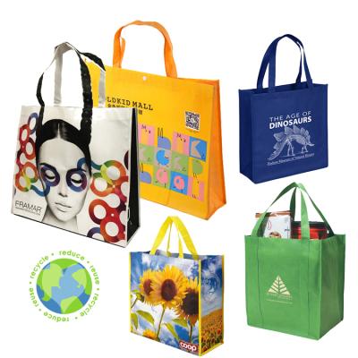 China Azo FREE/Sustainable& AZO Free Custom Logo Reusable/Heavy Duty/Eco-Friendly Screen Printing Laminated Non Woven PP Woven TNT Bags Textile Woven Sack for sale