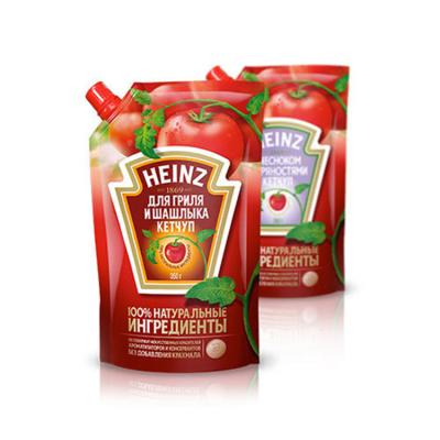 China Food Grade/Leakproof/Moistproof/Perfect Printing/Strong Sealing Manufacturers Customize Design Printing Stand Up Tomato Sauce Packaging Plastic Spout Bag Pouch For Ketchup for sale