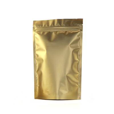 China Food Grade Large 100g 1Kg 10Kg Printing Recycled White Gold Foil Stand Up Pouch Roasted Coffee Bean Powder Packaging Bag With Valve Zipper for sale