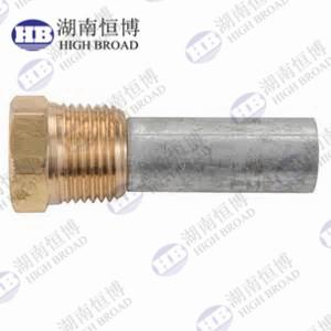 China Copper Plug Caps NPT Thread Engine Zinc Anode Rod For Yanmar Engine for sale