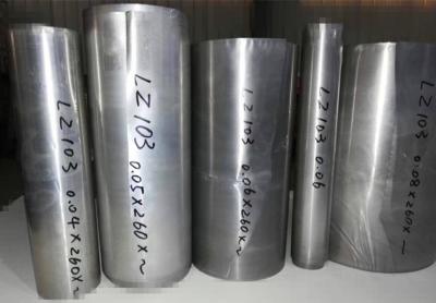 China LZ103 Magnesiumlegierte Platte, Magnesium-basierte Legierung 0,5 mm 0,6 mm 0,8 mm zu verkaufen