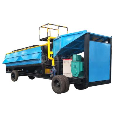 China Diamond Washing Machine Gold Recovery Gold Sand Machine (100 TPH Mobile Trommel) for sale