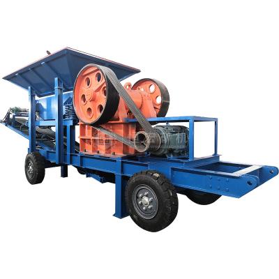 China Quarry Stone Mobile Crusher Mine Machinery Mobile Jaw Crusher Equipment Gold Mining Jaw Crusher Plant for sale