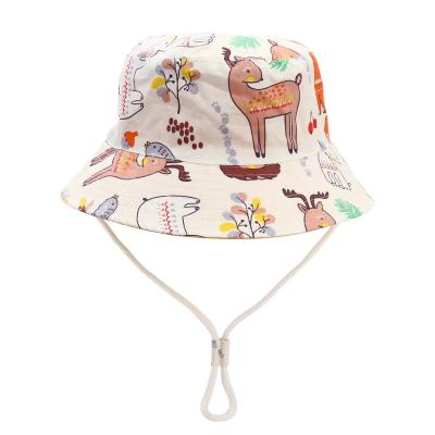 China High Quality Super Comfortable Baby Cotton Fisherman Hat Adjustable Summer Children's Sunshade Sunshade Hat for sale