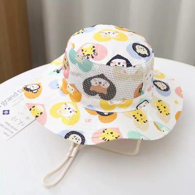 China High Quality Super Comfortable Baby Cotton Fisherman Hat Adjustable Summer Children's Sunshade Sunshade Hat for sale