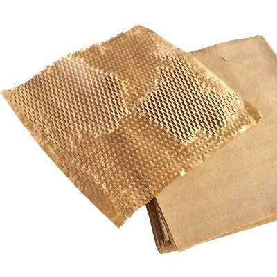 China Grid Cushion Wrapping Honeycomb Paper Packing Space Fruit Mesh Filling Paper for sale