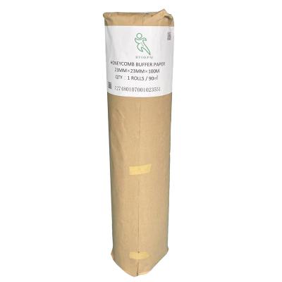 China Honeycomb Structure Three-Dimensional Protective Honeycomb Packaging Plastic Kraft Paper Roll Bubble Wrapping Substitute for sale