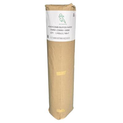 China Manufacturer Honeycomb Kraft Paper Roll Shockproof Wholesale Degradable Scratch And Buffer Packaging Paper for sale