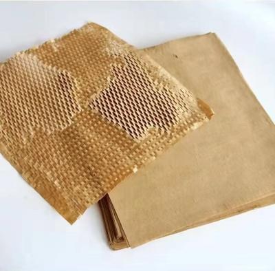 China Good Stretch And Degradability Degradable Protective Kraft Pad , Honeycomb Kraft Paper for sale