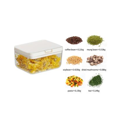 China Wholesale Food Storage Containers BPA Freshness Cereal Freshness Preservation Snack Food Clear Plastic Dry Seal Airtight Set for sale