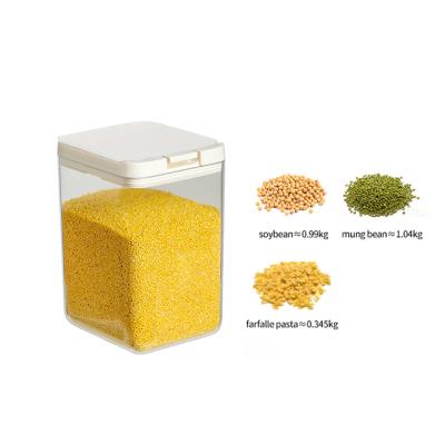 China Multifunctional High Quality Plastic Freshness Preservation Plant Outlet Food Storage Container Set Airtight Food Storage Jar Set With Lid for sale