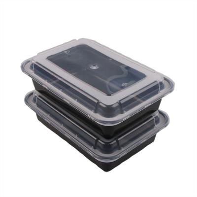 China PP Microwave Oven Heatable Food Container Direct Crisper Plastic Reusable Bento Box With Lid for sale