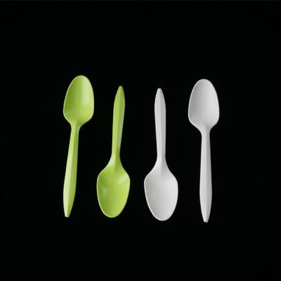 China Disposable Tea Spoon Cornstarch Drinks Spoon 6 Inch Degradable Environmental Protection for sale