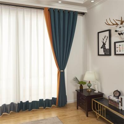 China High quality flame retardant embossed curtain in design to avoid light type good for sale