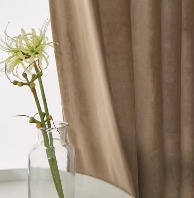 China Fire Retardant Custom Thick Velvet Fabric With Luxurious And Elegant Black Drapery Dubai Window Curtains for sale