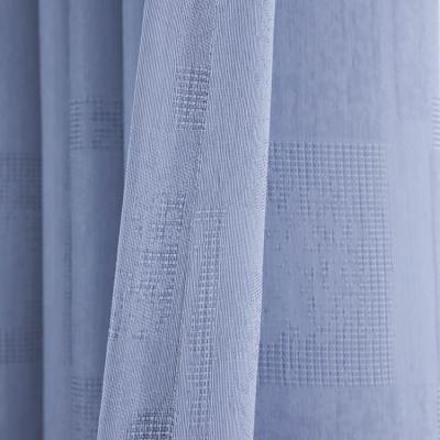 China White Sheer Blackout Sheer Sunscreen Jacquard Curtain Living Room Bedroom Mirror Window for sale