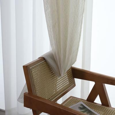 China 2022 Modern Blackout Jacquard Insulation Curtain Sheer Living Room Bedroom Balcony Hotel Curtain for sale