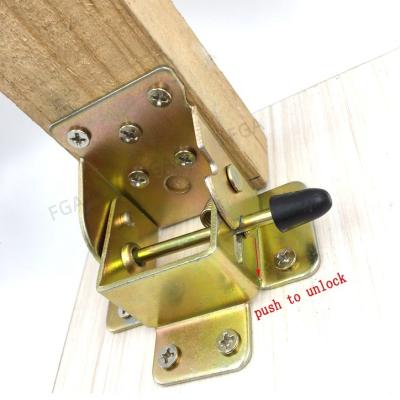 China 90 Degree Folding Bracket Modern Furniture Table Legs Collapsible Locking Hinge for sale