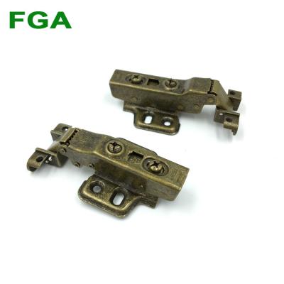 China Chinese Aluminum Frame Door Hinge Antique Bronze Hinges With Soft-Closing 95~110 Degree Antique Brass Hydraulic Bisagras Para Muebles for sale