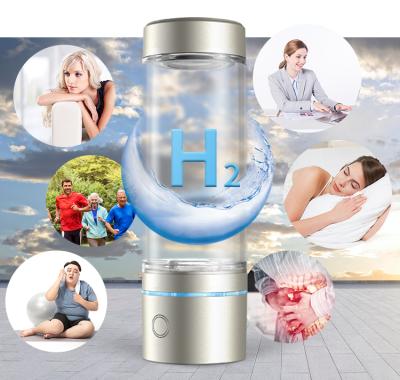 China New Inventions Hotel SPE PEM Gas Generation Equipment 300ml Hydrogen Inhalation Machine 300ml Hydrogen Inhalation Water Bottle Breathing Cup for sale