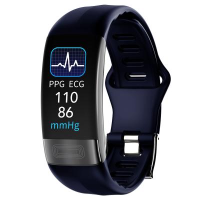 China Smart Wifi ECG PPG Heart Rate Monitor Fitness Tracker Wristband Blood Pressure Monitor SPO2 Watch Fitness Tracker V19 for sale