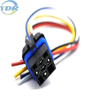 China 300mm Length Wire Harness 12V 24V 40A 5 Pin Automotive Relay With Socket for sale