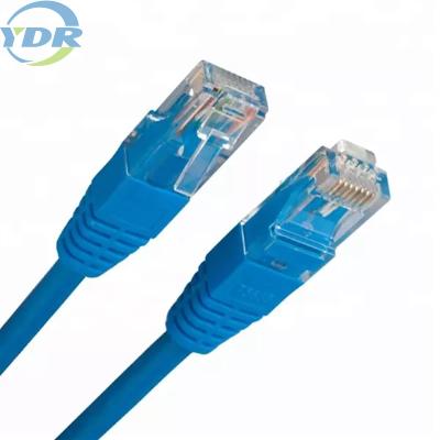 China Blue Cat 5E Ethernet Cable 8 Position 24AWG 10 Ft Rj45 Ethernet Network Cable for sale