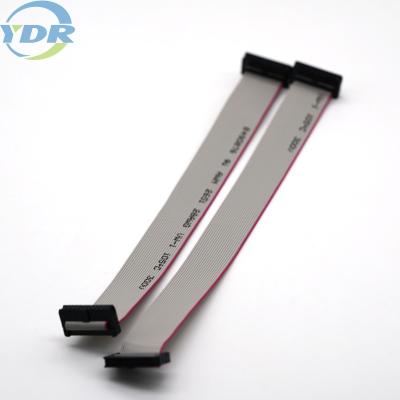 Chine Double câble plat de la rangée 120mm IDC, UL2651 28AWG Grey Ribbon Cable à vendre