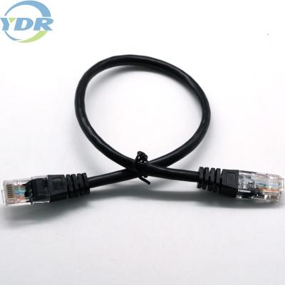 China Ethernet-Netzwerk Kabel LAN Cable For Computer 8Pin 24/26AWG Schwarz-Rj45 zu verkaufen