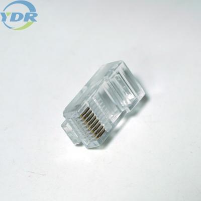 China Conector 8 Pin Transparent Head del cable Rj45 de CAT5 CAT5e CAT6 CAT6E Utp en venta