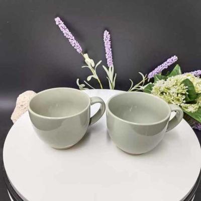 中国 10oz Ceramic Cup, Coffee Mugs,  Ceramic Mug With Coating Sublimation,Tea Cup with handles 販売のため