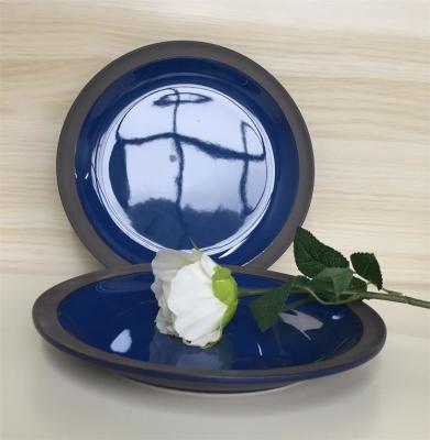 China OEM Beschikbaar Reuseable Matte Ceramic Dinnerware Blue For Huis Te koop