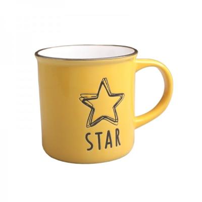 Cina Porcellana economica promozionale ceramica della tazza da caffè della tazza della tazza della matrice per serigrafia della stella del gres in vendita